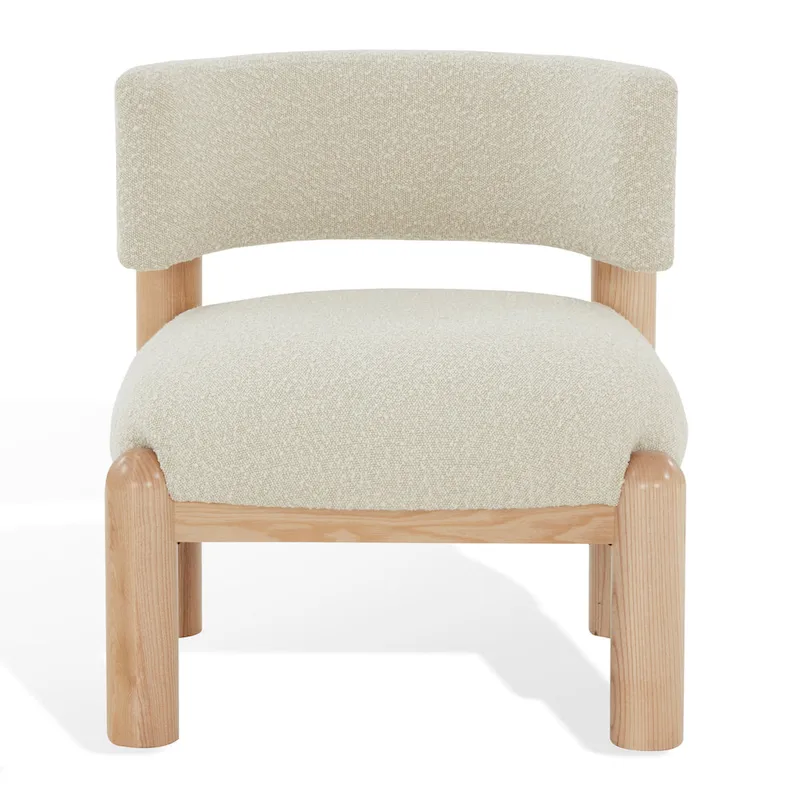 Faux Shearling Accent Chair - 26 In. W x 26 In. D x 28 In. H