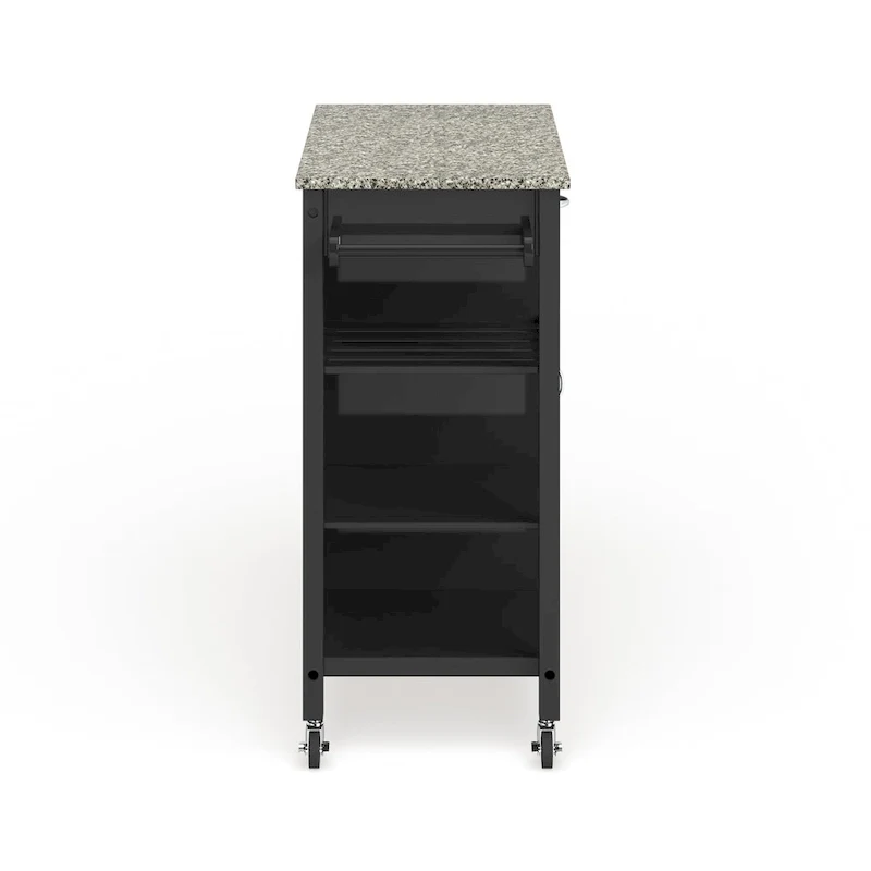 Ringsby Wooden 3-shelf Kitchen Cart