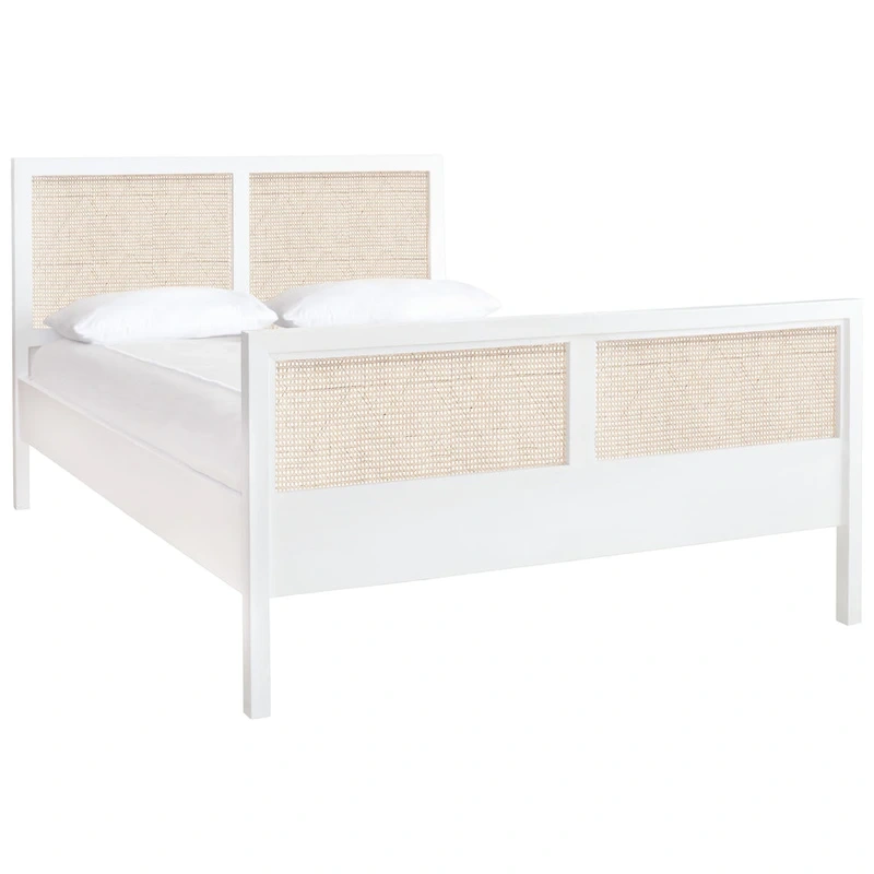 SAFAVIEH Ghyslaine Coastal Cane Bed