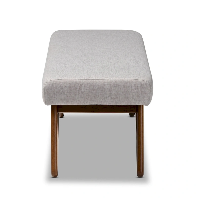 Carson Carrington Ullaberg Mid-century Modern Upholstered Boomerang Bench