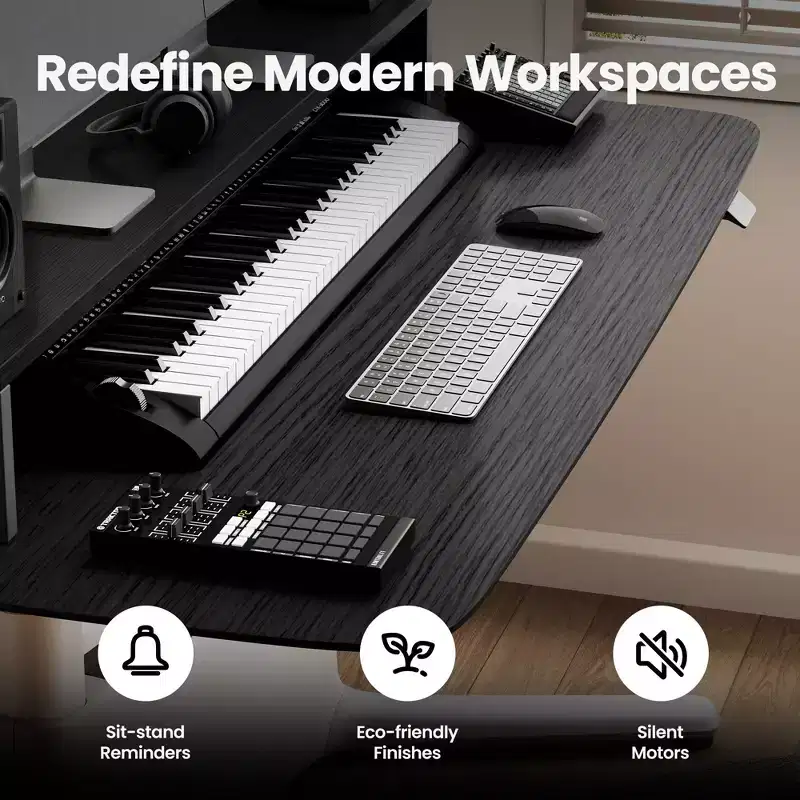 LumiDesk All in 1 Electric Height Adjustable Desk  Smart, Modular & Ergonomic