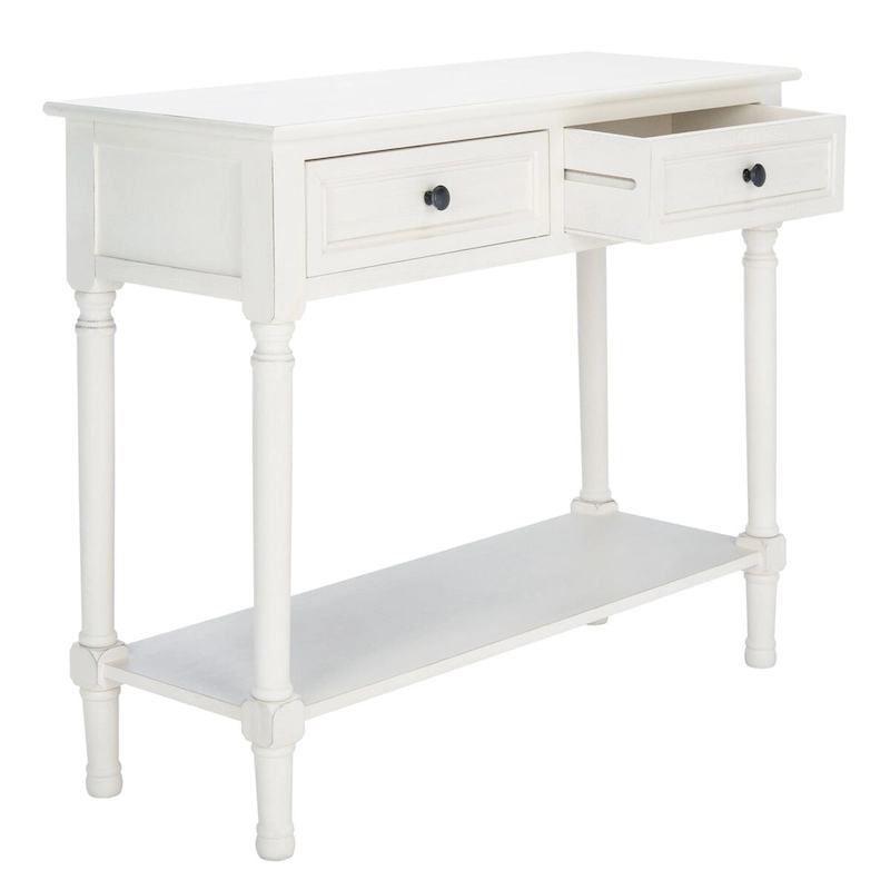 SAFAVIEH Tinnie 2-Drawer Console Table - 36 W x 13 L x 29.5 H - 36Wx13Dx30H