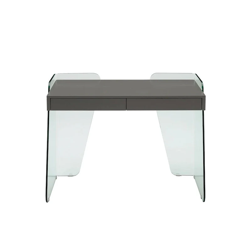 ARCHIE office desk with clear glass.