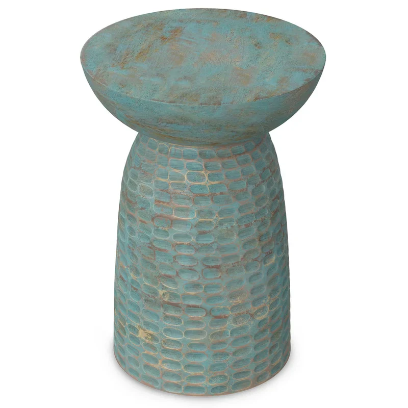 Solid Wood Accent Table - 12.6