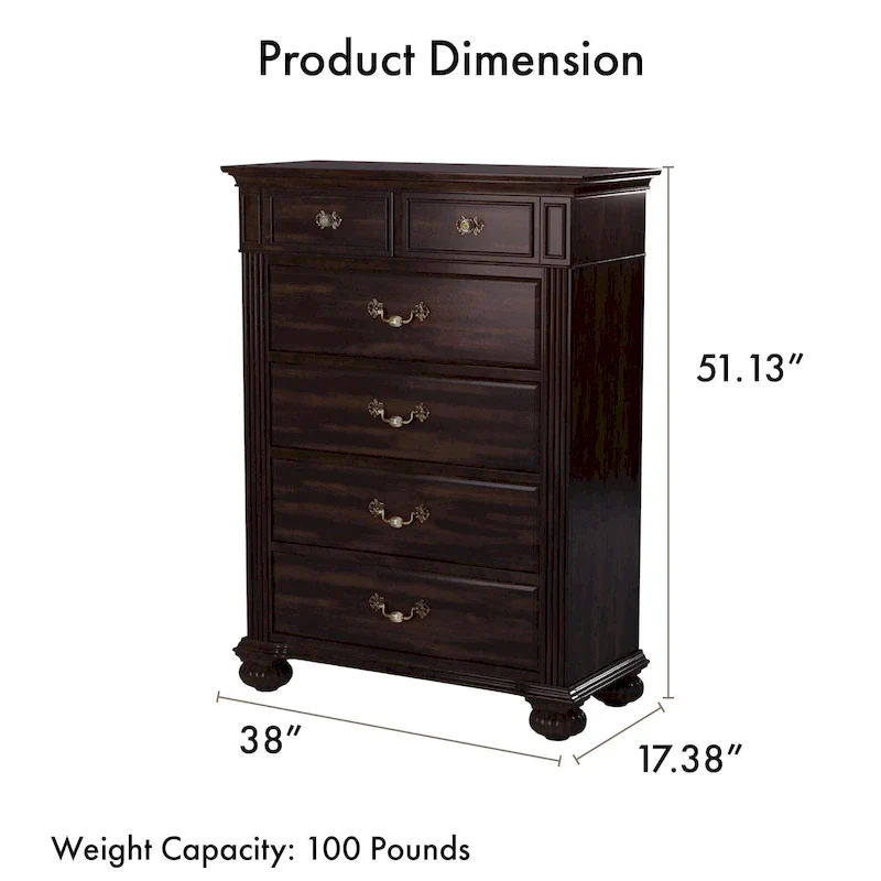 Vame Traditional Walnut Solid Wood 3-Piece Poster Bedroom Set by Furniture of America