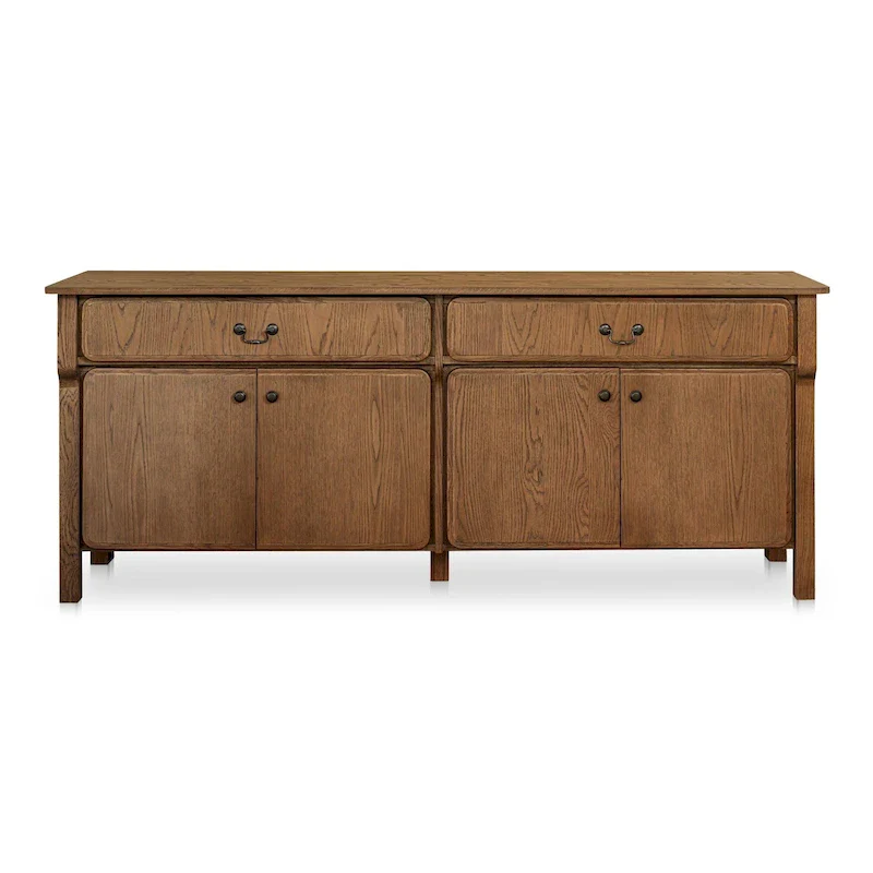 Bastian, Sideboard With drawers, Warm Brown - 78.5W x19.76D x32H