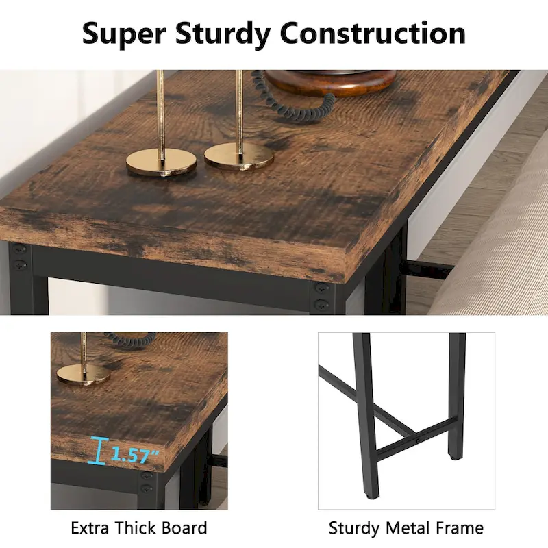 Extra Long Sofa Table, 70.9 inches Console Table Behind Couch/Sofa, Entrance Table/Bar Table