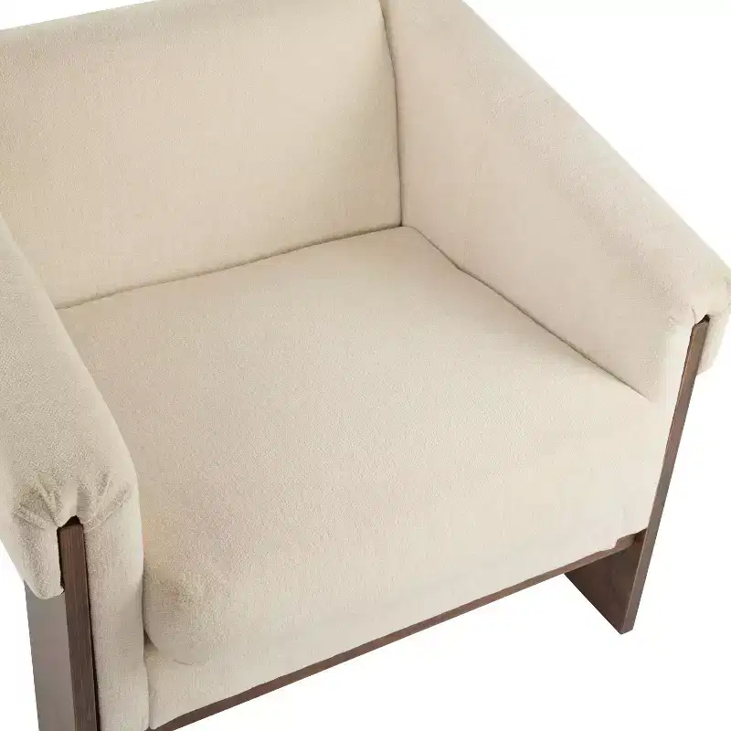 Christopher Knight Home Logan Mid-Century Modern Wooden Upholstered Accent Chair