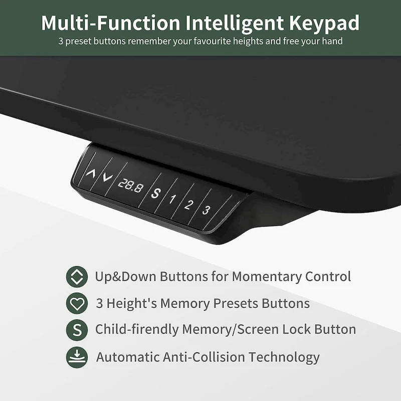 FEZIBO/Home Office Furniture/Wood/Desk With Keyboard Tray/Desks