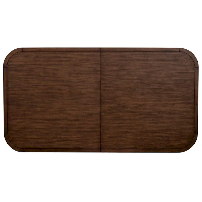 Alpine Furniture Donham Two Tone Wood Dining Table, Brown & White