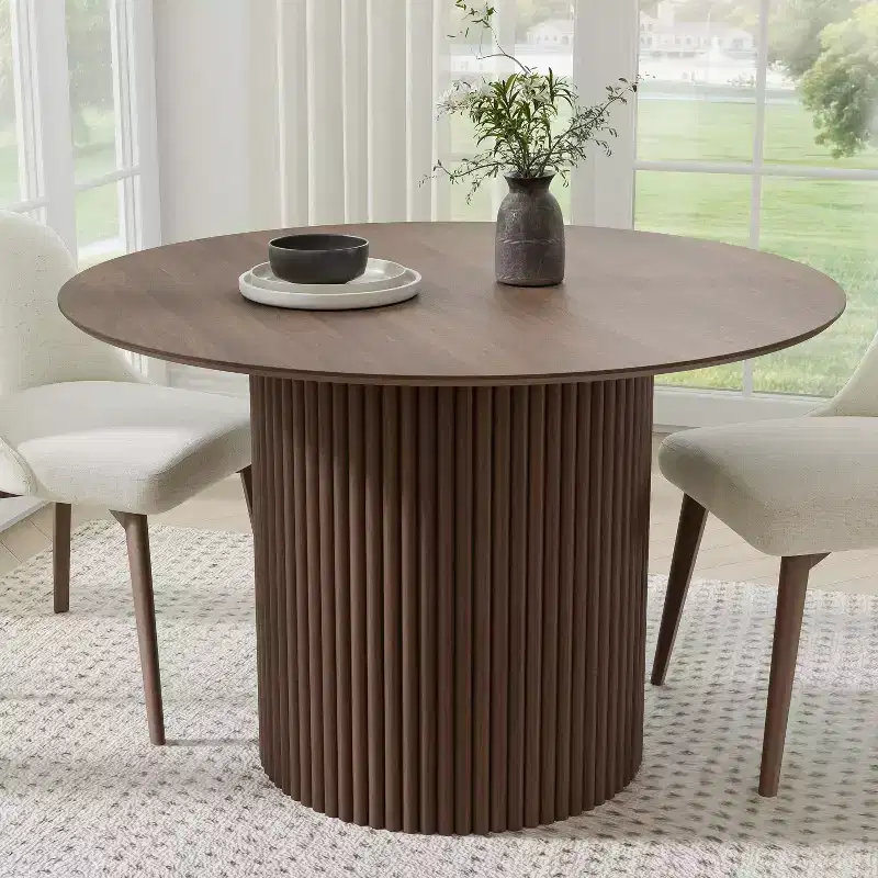 PexFix 46 Round Solid Wood Dining Table Kitchen Tables