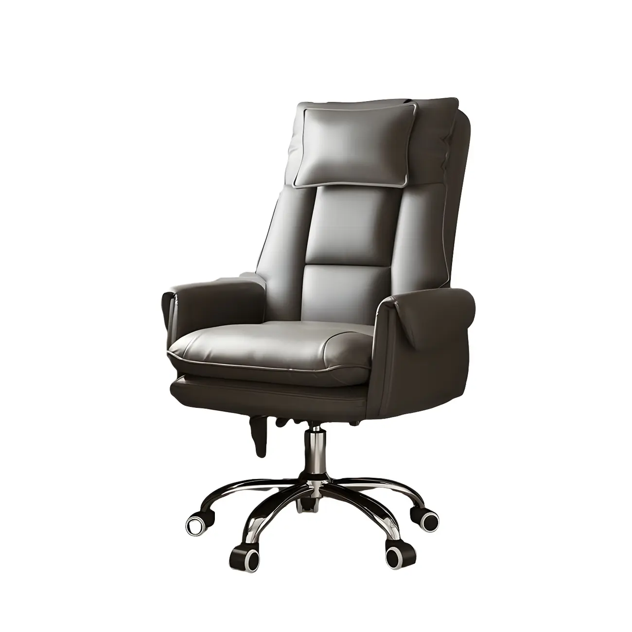 Modern High Back Ergonomic Leather Swivel Executive Office Chair