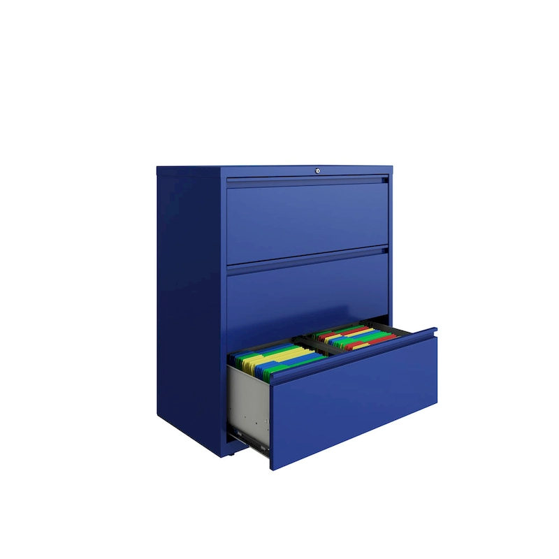 Hirsh 36 in Wide, 3 Drawer, HL8000 Series, Classic Blue