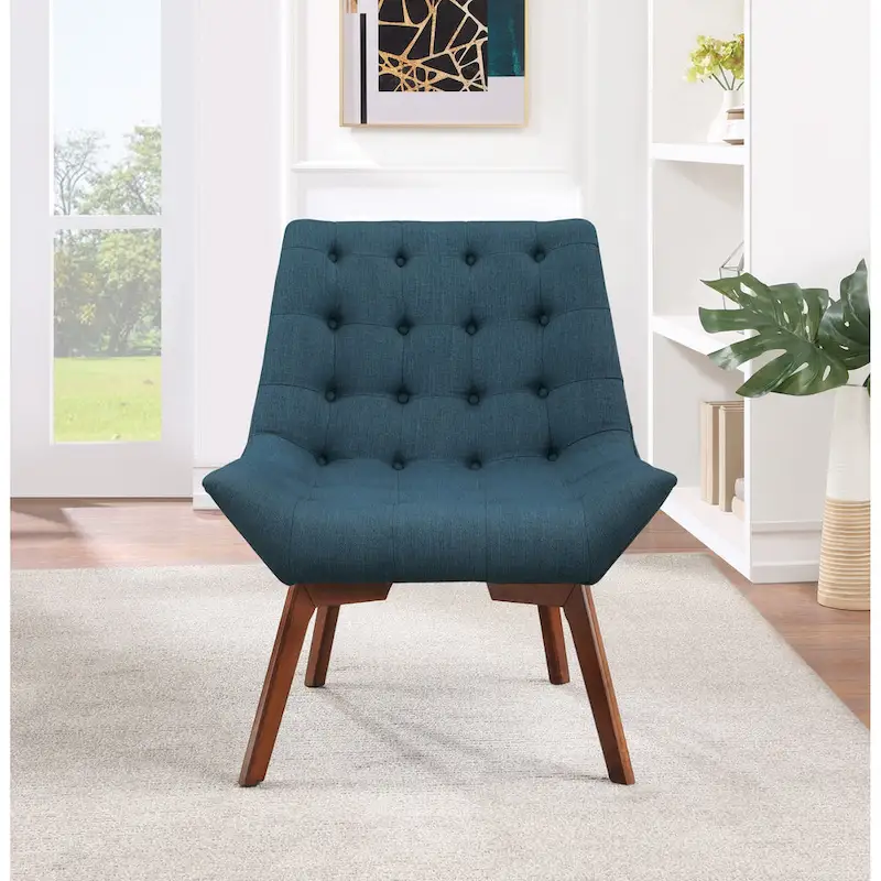 Shelly Tufted Chair with Coffee Legs
