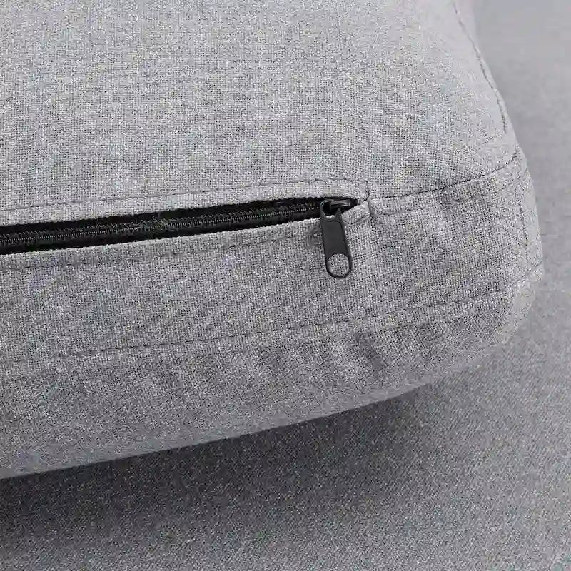 Anka Grey Linen Down Filled Cushioned 7-Seat Sectional Sofa by iNSPIRE Q Modern