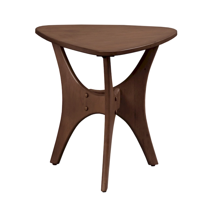 INK+IVY Blaze Triangle Wood Side Table