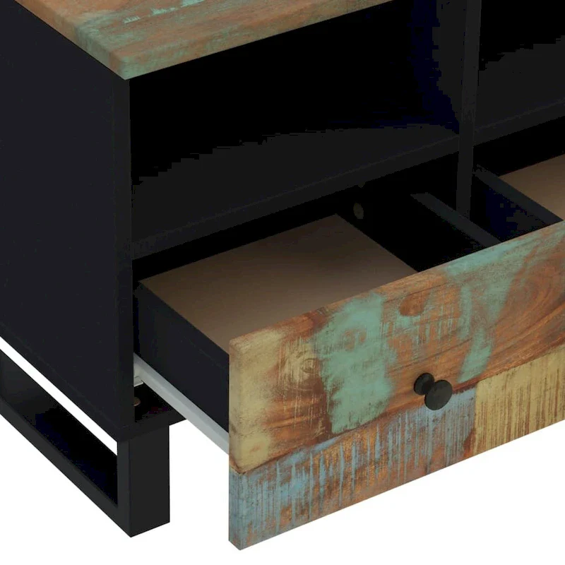 TV Stand 27.6x13x18.1 Solid Wood Mango