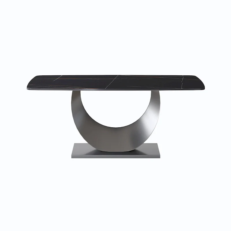 71 Modern Rectangular Sintered Stone Dining Table