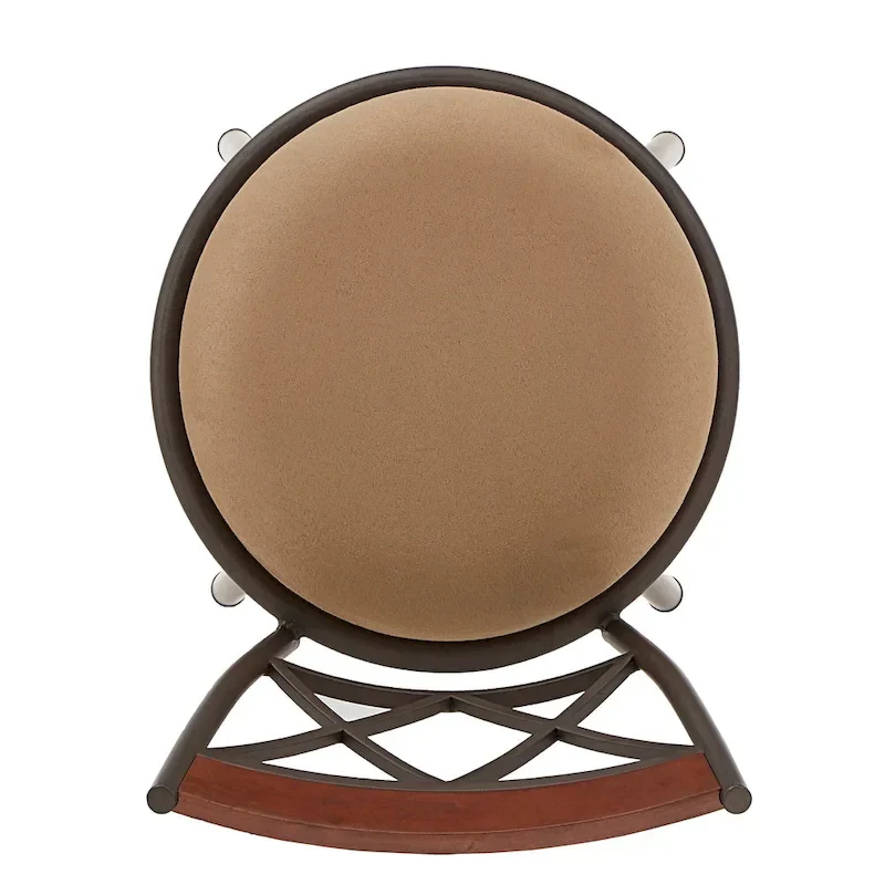 Verona Adjustable Bronze Finish X-Back Metal and Wood Trim 3pc Pack Stools by iNSPIRE Q Classic