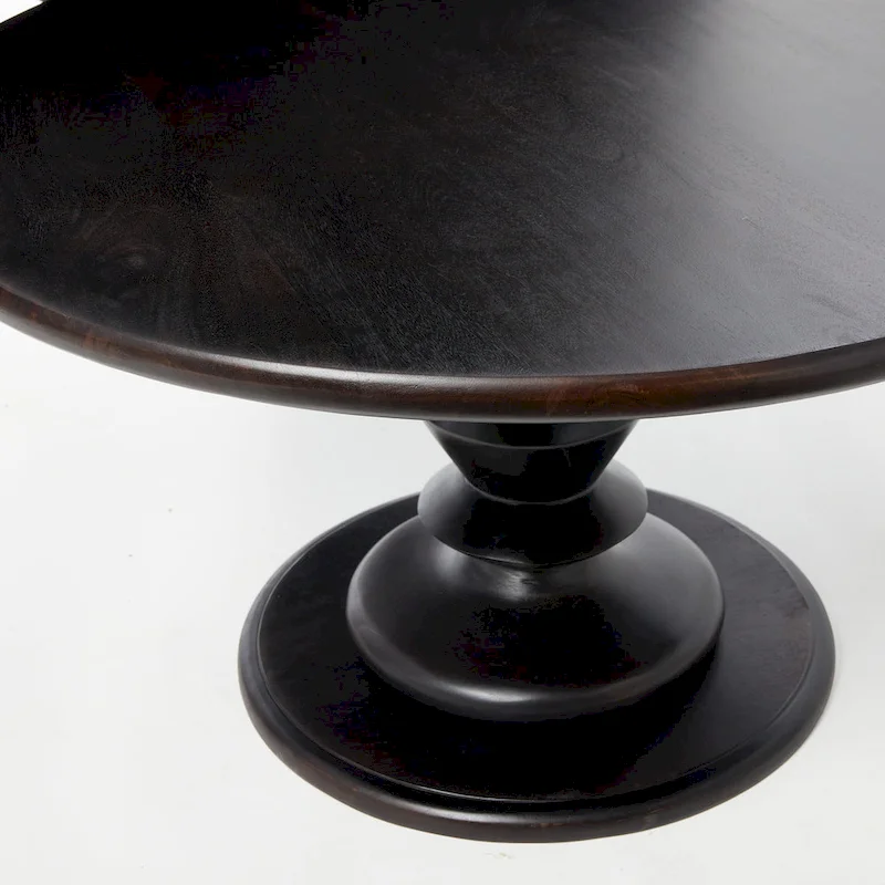 Berns Solid Wood Pedestal Coffee Table