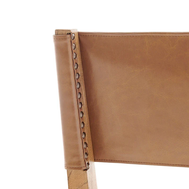 Faux Leather & Linen Dining Side Chair (Set of 2)