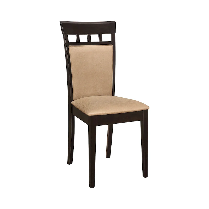 Alencon Beige and Cappuccino Upholstered Dining Chairs (Set of 6)