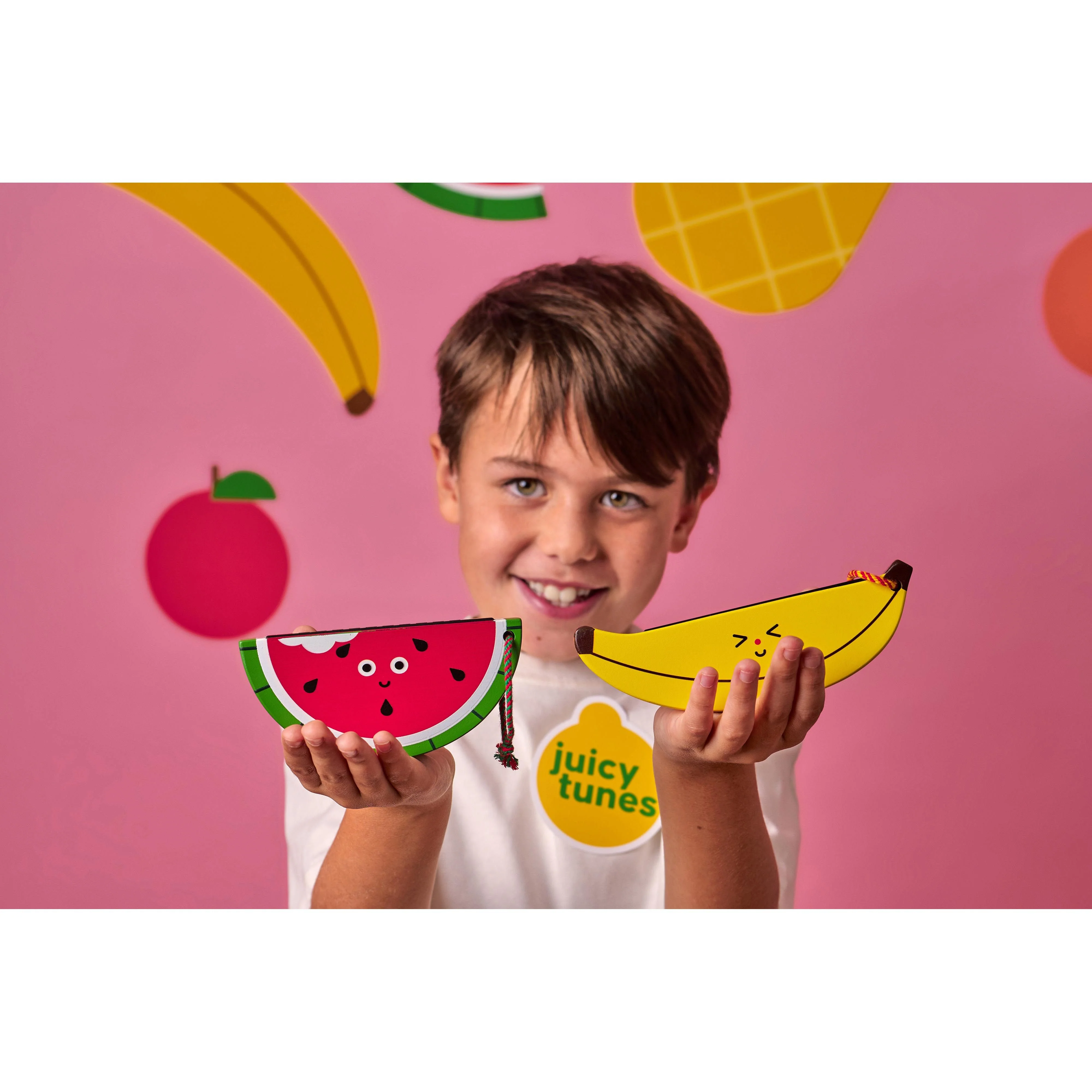Kikkerland Kidoki Wooden Fruit Harmonica