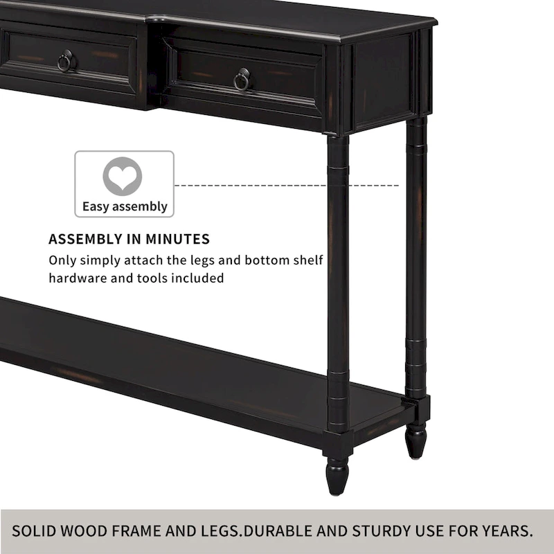 Console Table Sofa Table with Drawers