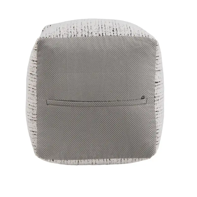 Brunico Upholstered Square Pouf Ottoman by iNSPIRE Q Bold