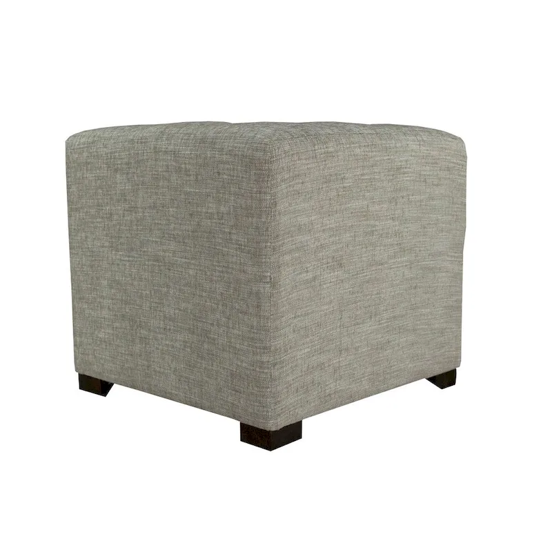 MJL Furniture Lucky Square Button Tufted Ottoman