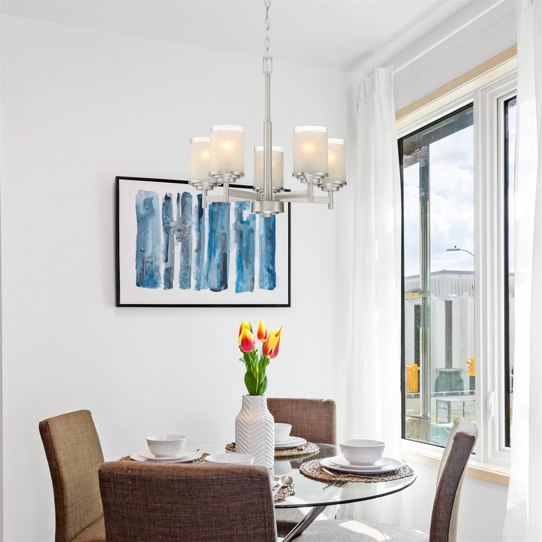 Windsor 19 Modern/Contemporary 5-Light Chandelier