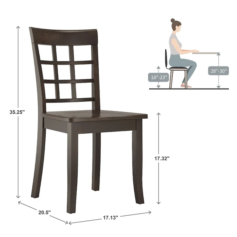 Wilmington II Round Pedestal Base Antique Black 5-Piece Dining Set by iNSPIRE Q Classic