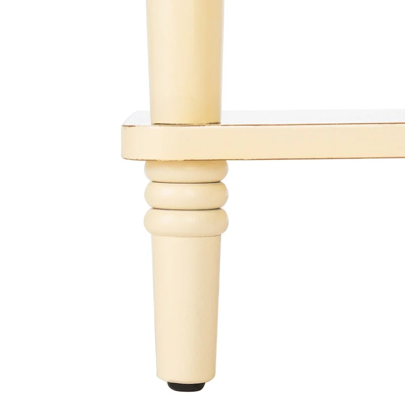 Pine Wood End Table with Sculptured Legs (18