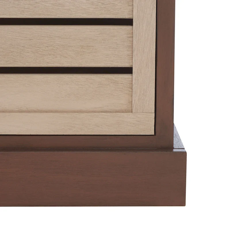 SAFAVIEH Mozella 3-Drawer Cushion Bench - 42 W x 15 D x 20 H - 42Wx15Dx20H