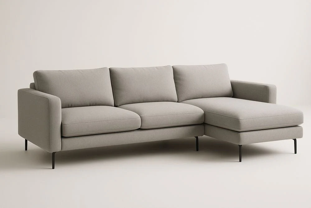 Corner Sectional Sofa - Gris clair