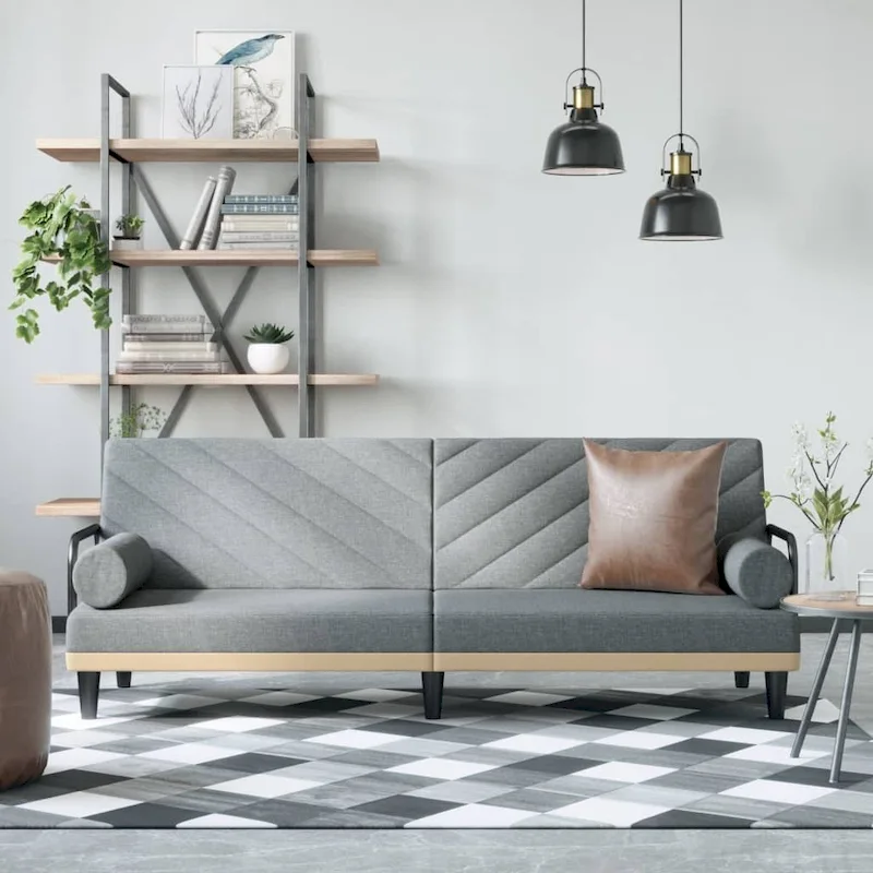 Sleeper Sofa with Armrests Sofa Couch Recliner Chair Loveseat Fabric - 80.7 x 35 x 27.6