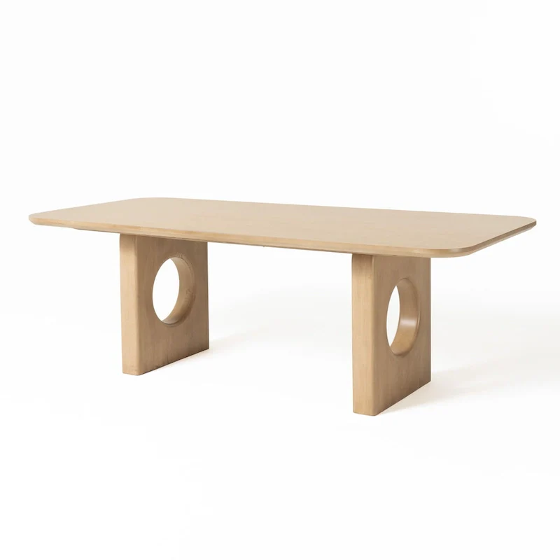 Nova Domus Oshana Modern White Oak Dining Table