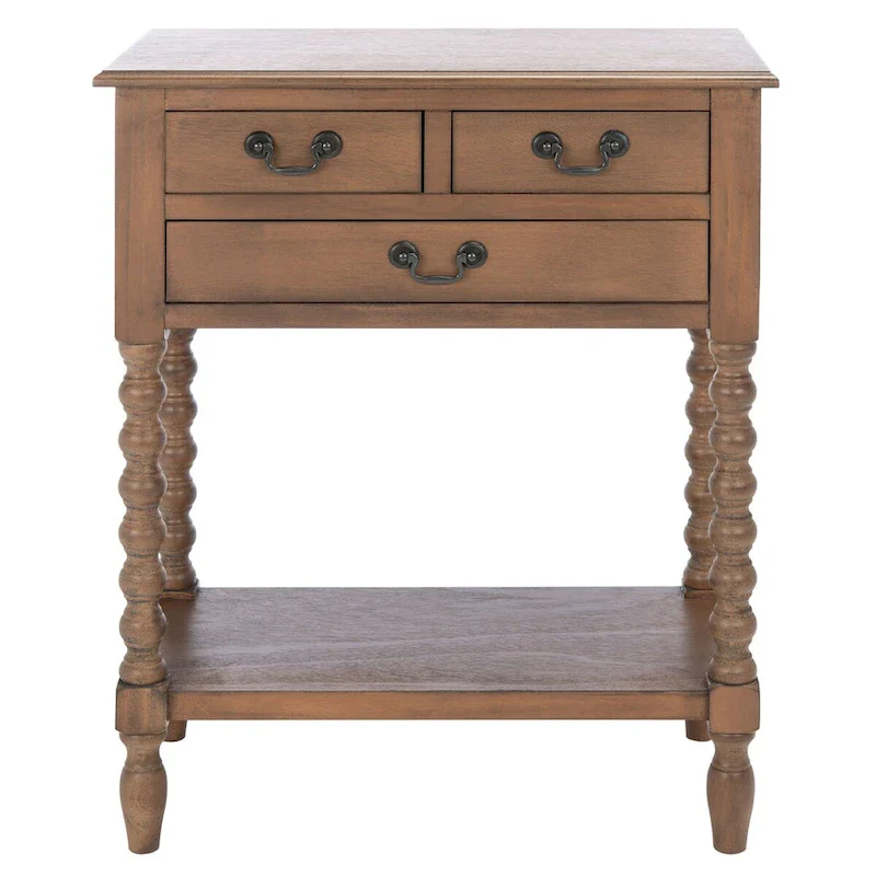 SAFAVIEH Ivie 3-Drawer Console Table - 23.5 W x 13 L x 29.5 H - 23.5 W x 13 L x 29.5 H - 24Wx13Dx30H