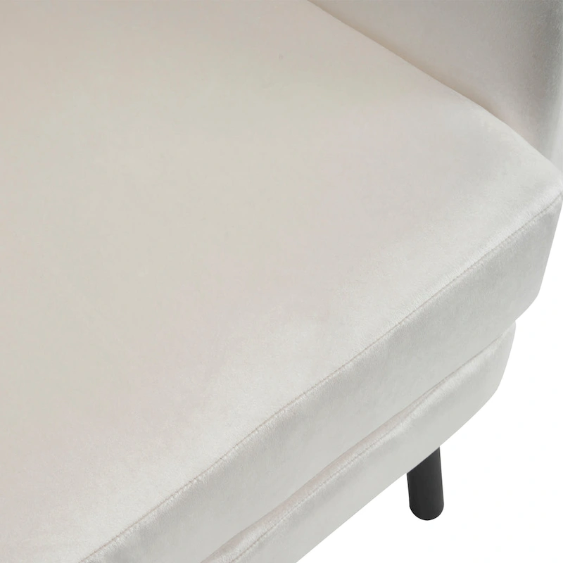 32 Wing Back Velvet Accent Chair