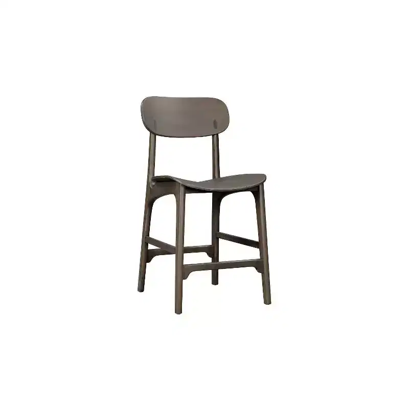 Carbonite Square Counter Height Barstool, Single Seat