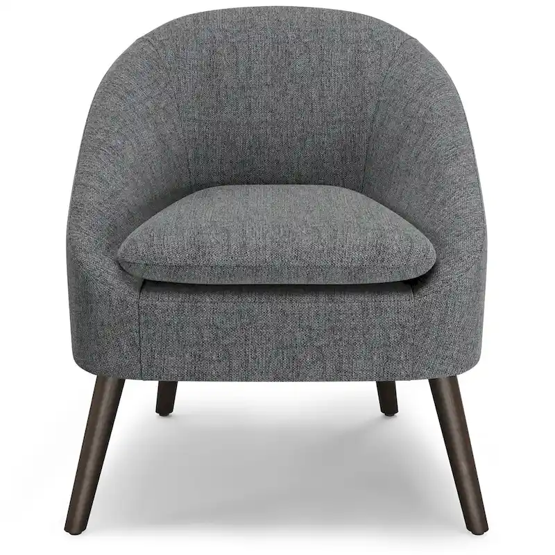 WYNDENHALL Bonita 27 inch Wide Irregular Mid Century Modern Accent Chair - 26.6 D x 26.8 W x 31.5 H