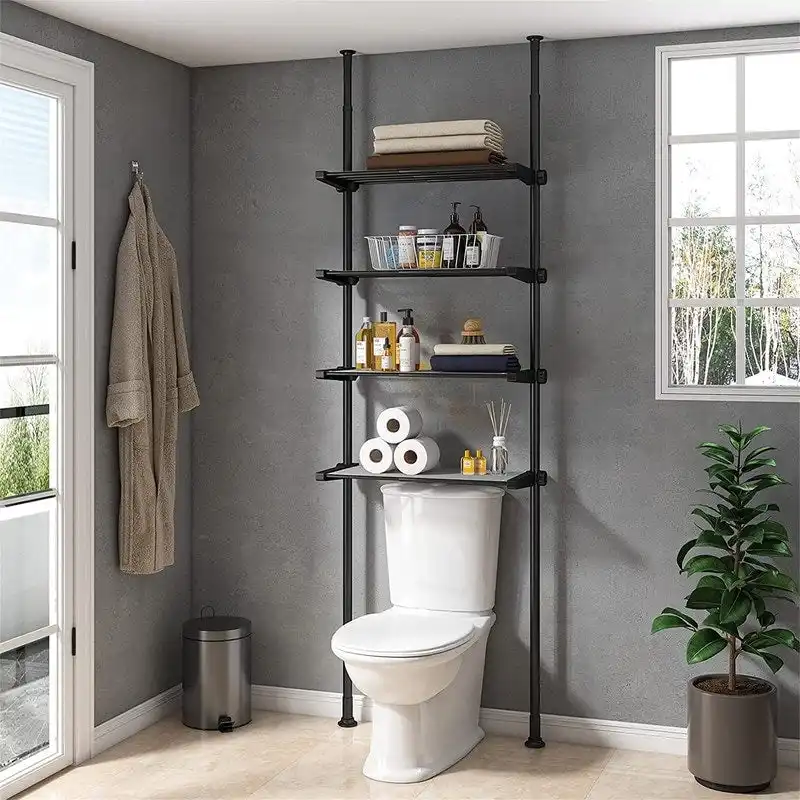 Over the Toilet Storage Cabinet - 10.6D x 33W x 116H