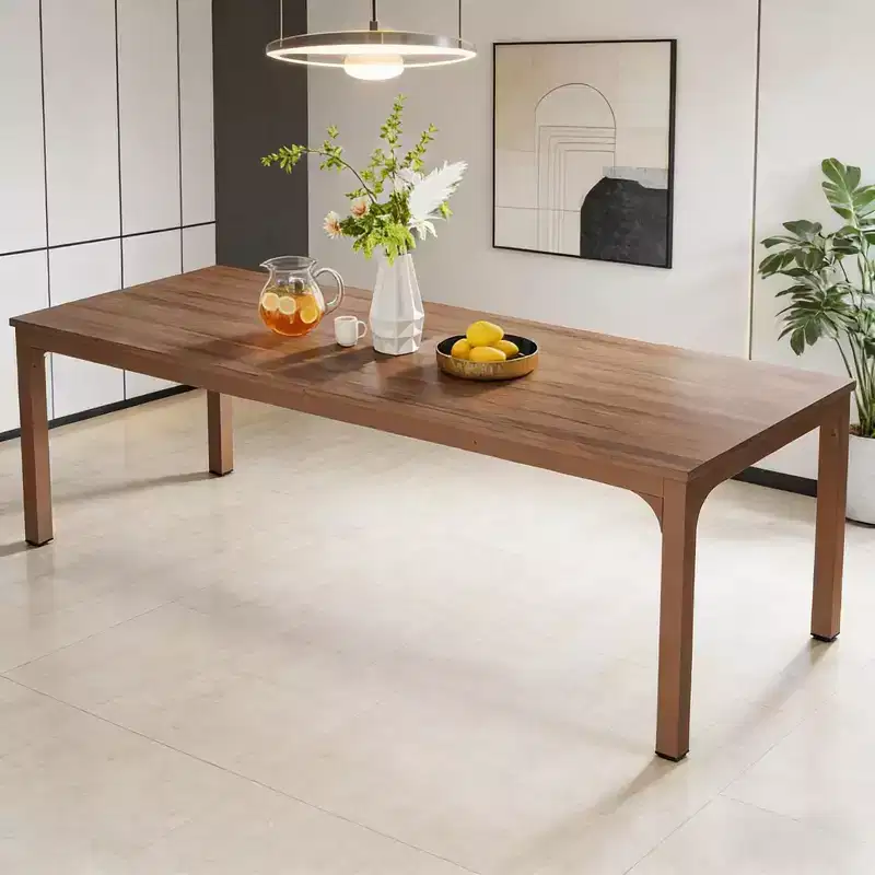 Long Kitchen Table for 6-8 People Rectangular Dining Table