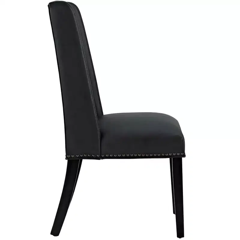 Baron Vinyl Dining Chair Black - Modway