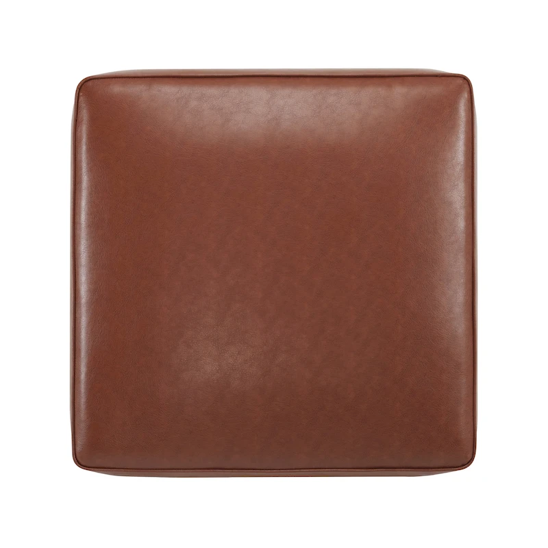 Christopher Knight Home - Yzabella Faux Leather Square Ottoman