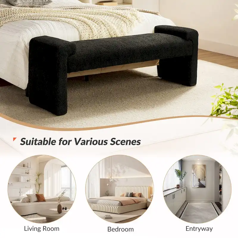 Roland Upholstered Bedroom Bench by HULALA HOME