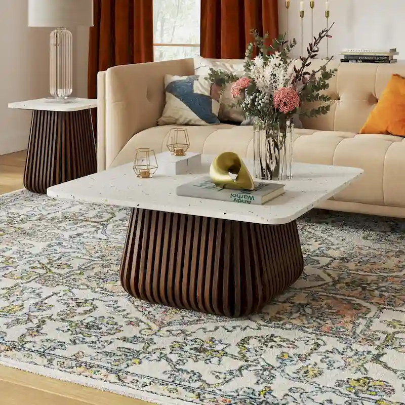 Tera Square Marble Coffee Table