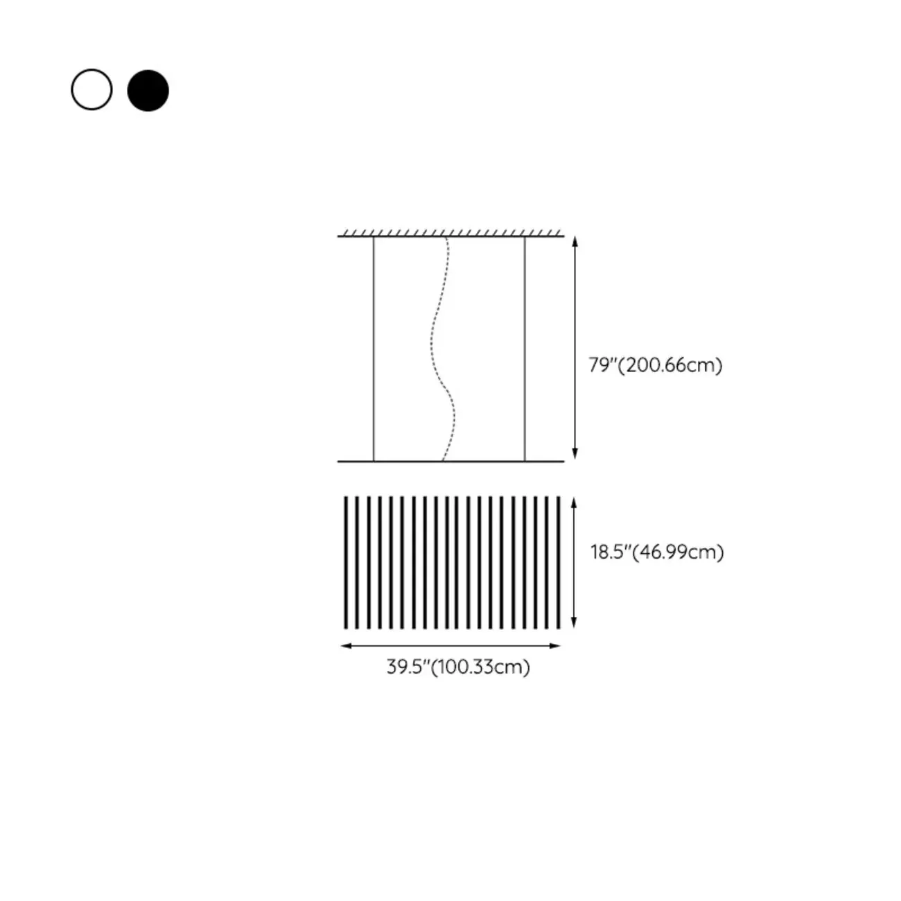 Stylish Linear Acrylic Island Pendant Light in Remote Control