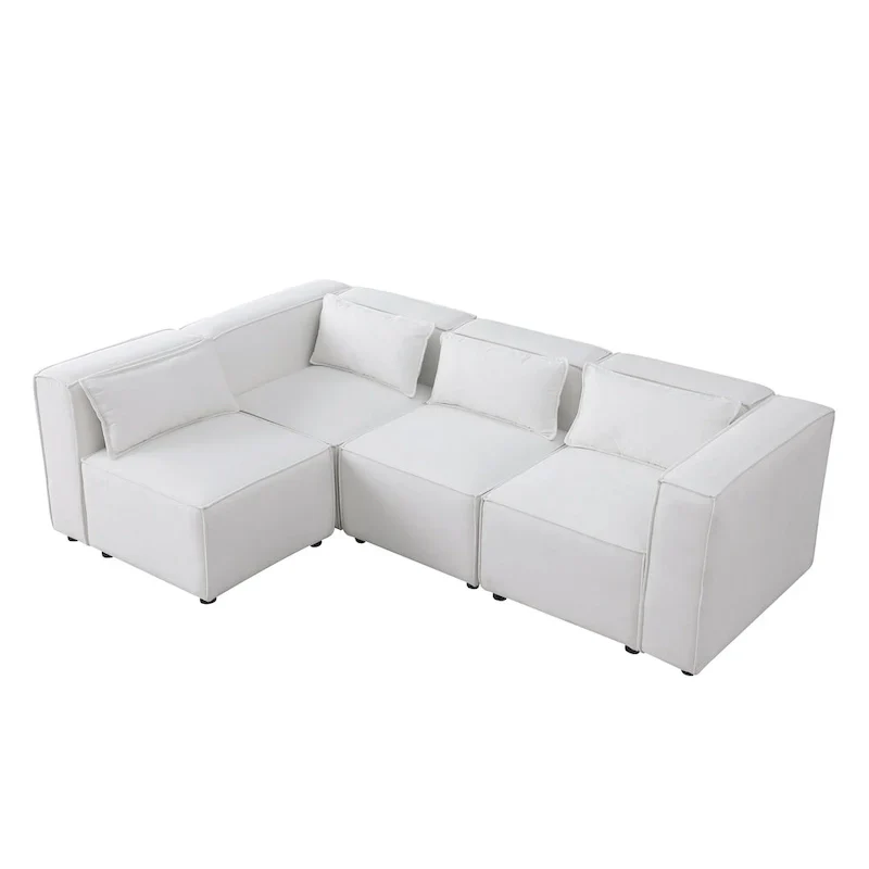 Free Combination Chenille Upholstered Modular Sectional Sofa