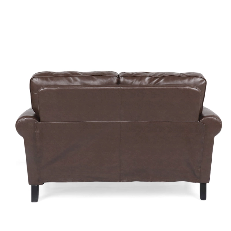 Lawton Faux Leather Loveseat with Nailhead Trim by Christopher Knight Home
